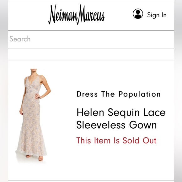 Dress the Population Gown size XL - Picture 7 of 7